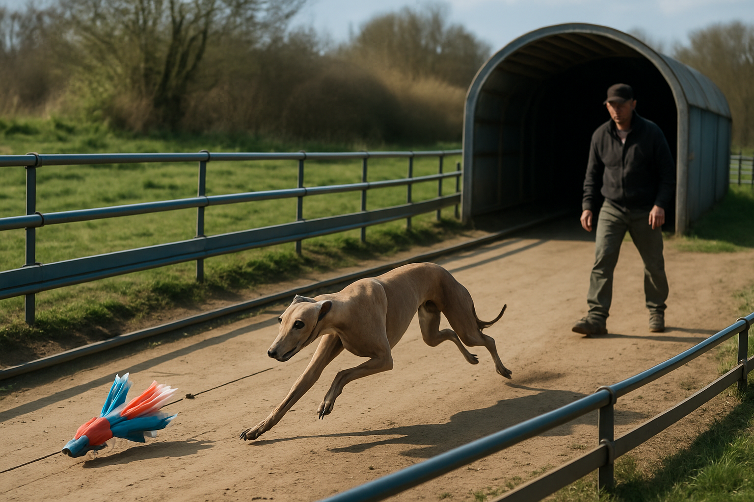 Greyhound trainers famous methods — Lure Training and Track Familiarization