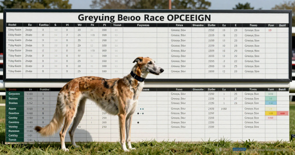 Greyhound race scheduling